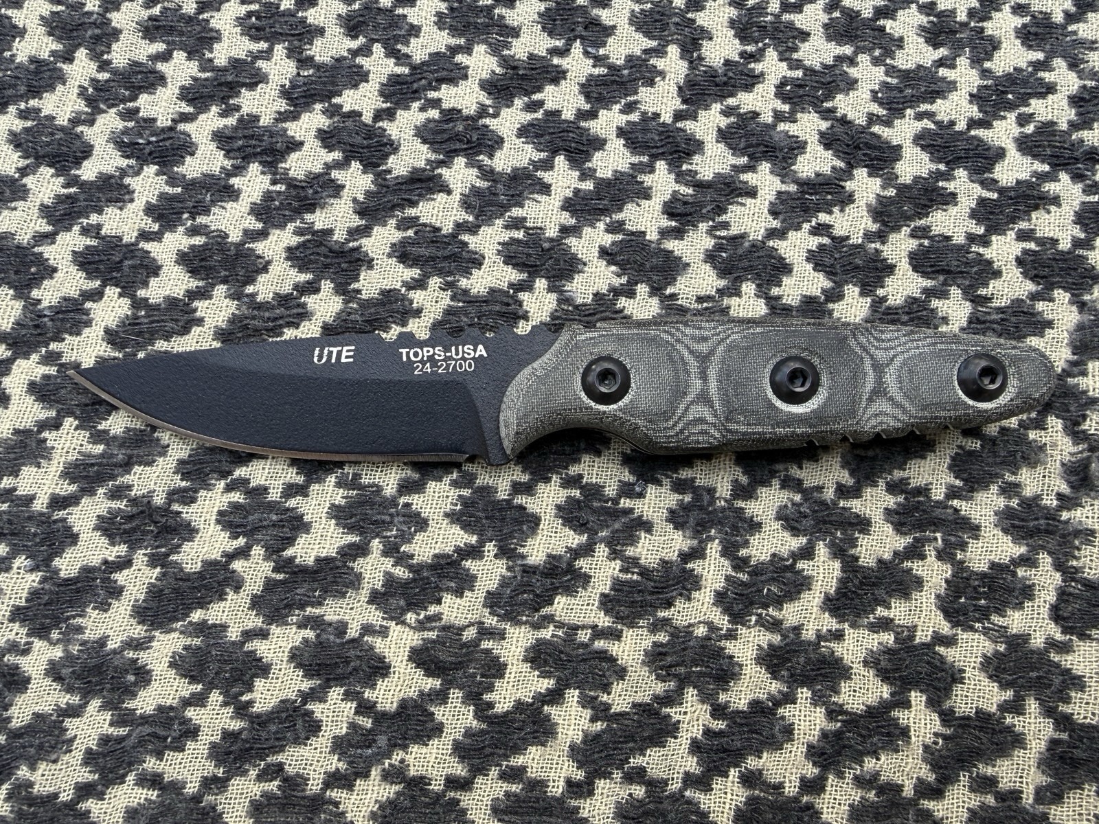 TOPS UTE-Utility Tool Edged Fixed Knife 2.88