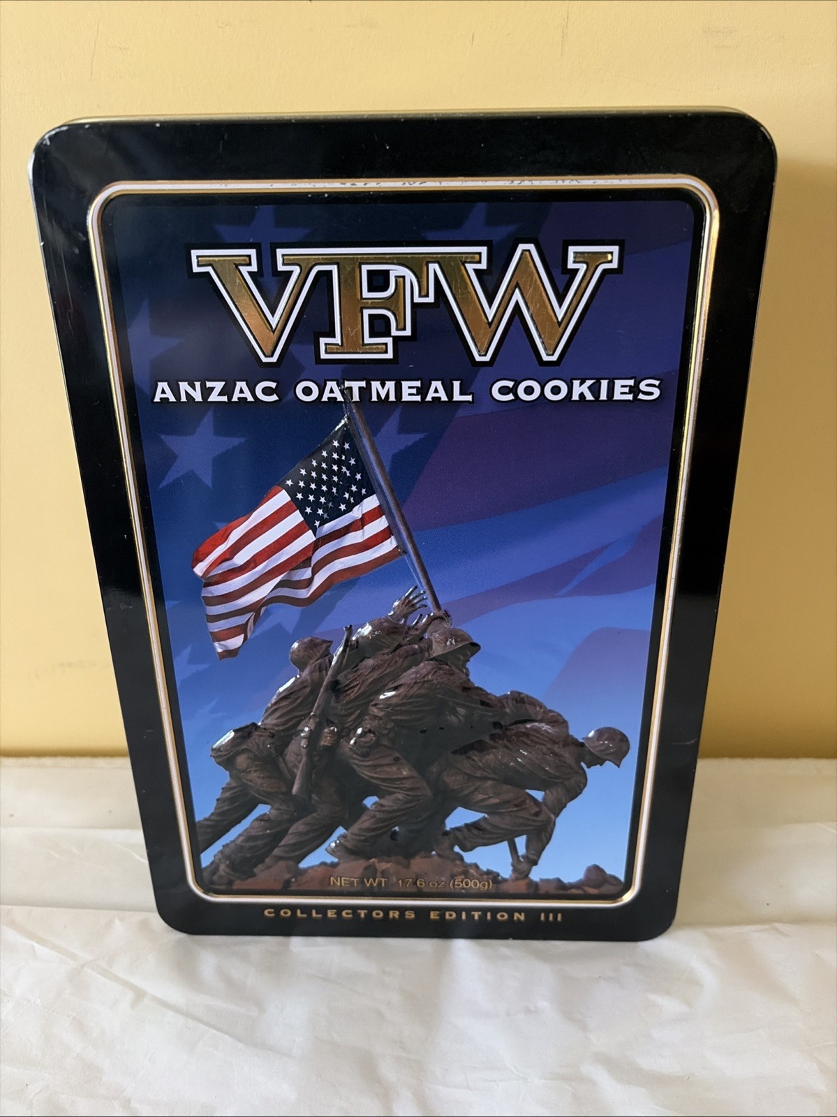 Anzac VFW Cookie Tin “RARE COLLECTABLE”