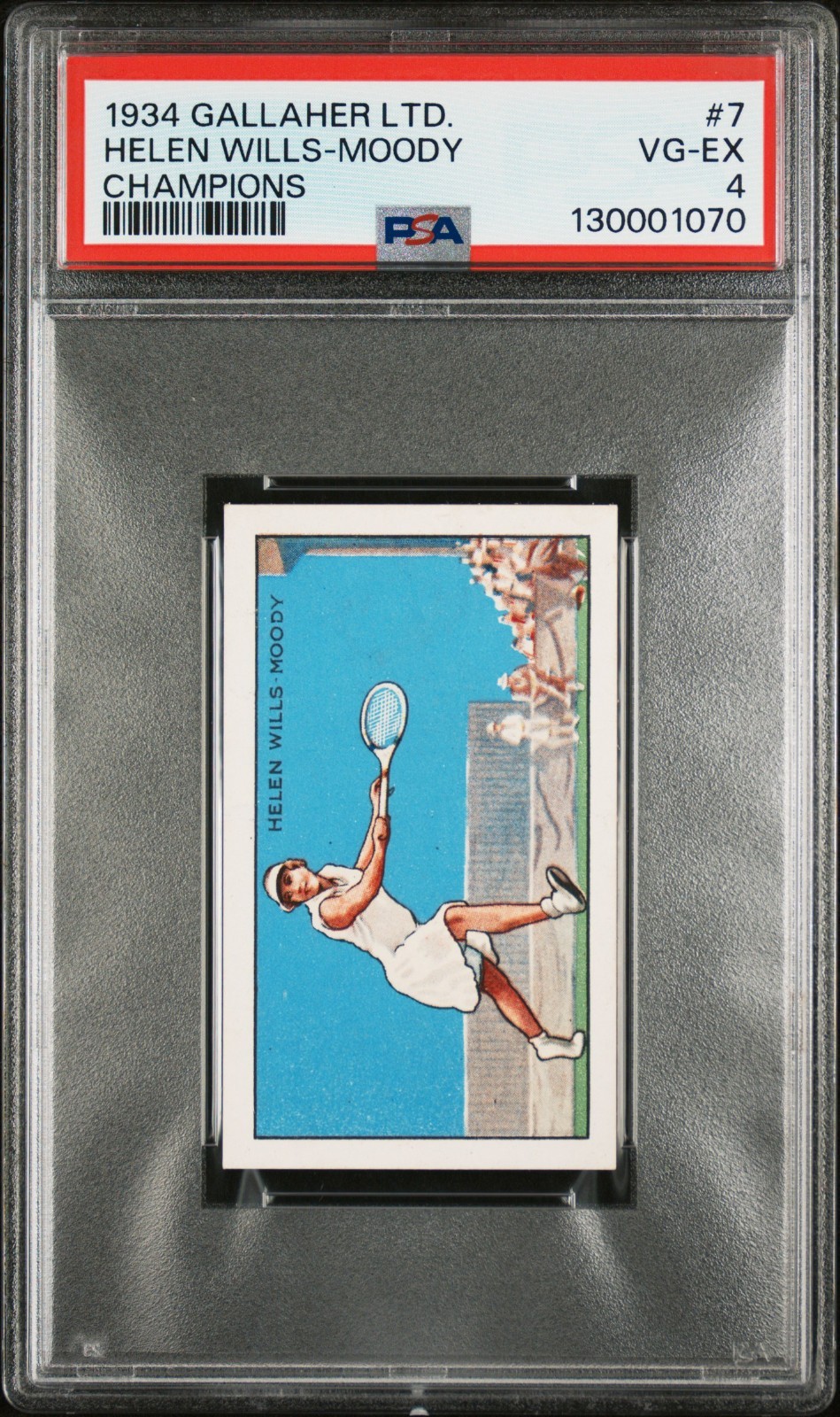 Helen Wills-Moody - 1934 Gallaher Ltd Champions #7   PSA 4