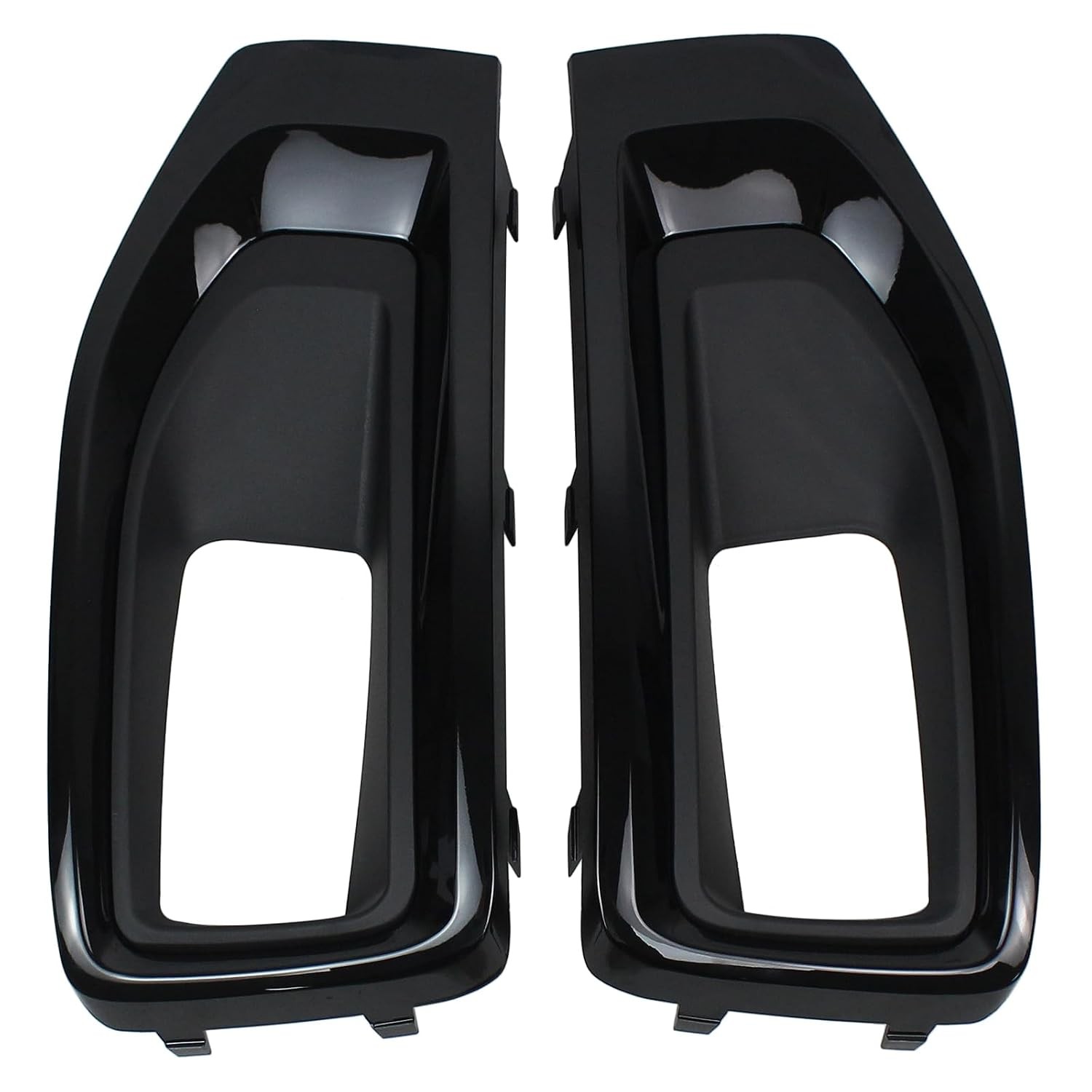 2Pcs Gloss Black Front Driver Passenger Side Fog Light Bezel for GMC Trucks & 2Pcs Gloss Black Front Driver Passenger Side Fog Light Bezel for GMC Trucks &