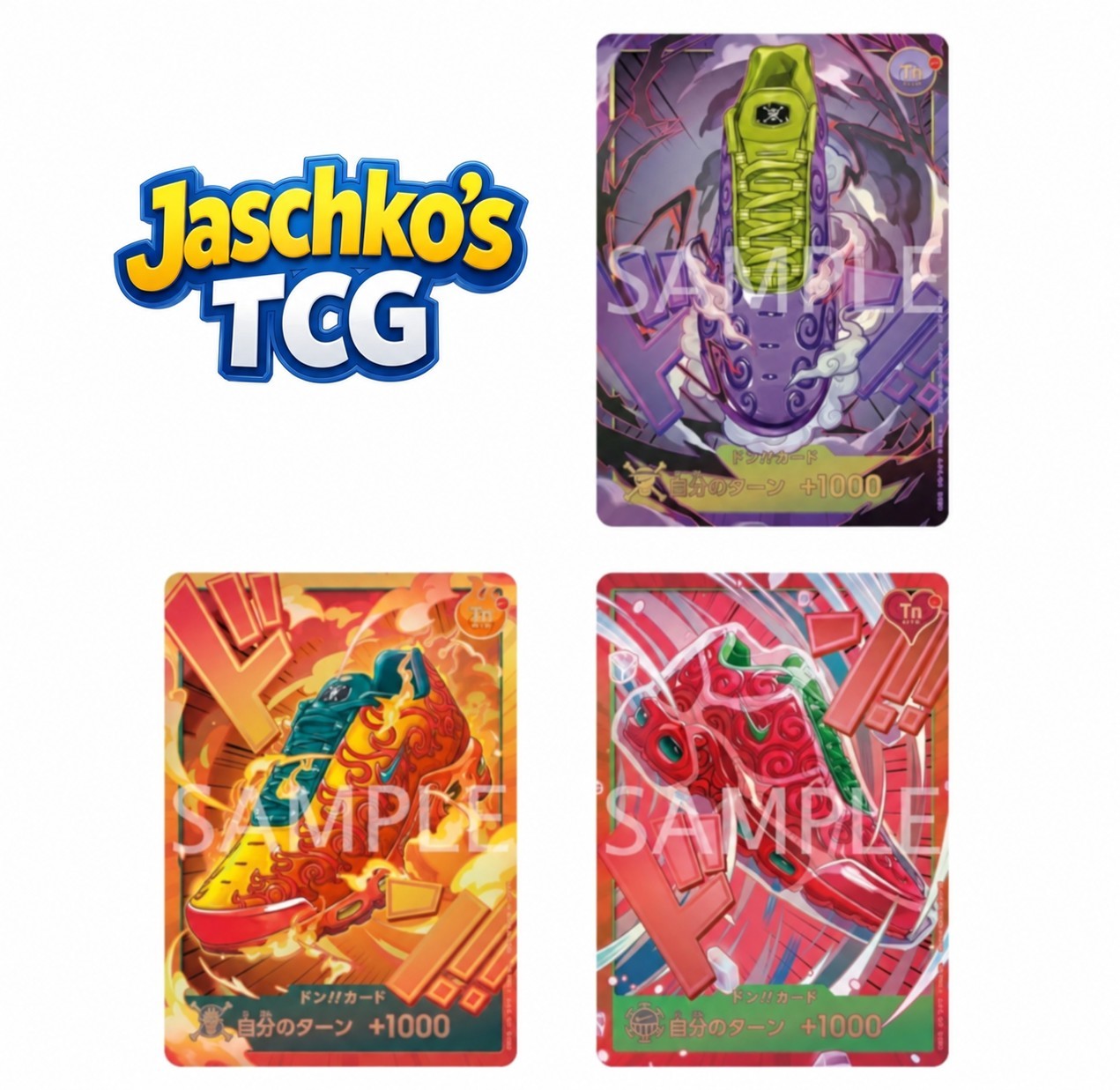 Nike x ONE PIECE TCG 3-Card Set 3 DON ONLY Shonen Jump (JPN) ✅PRESALE✅