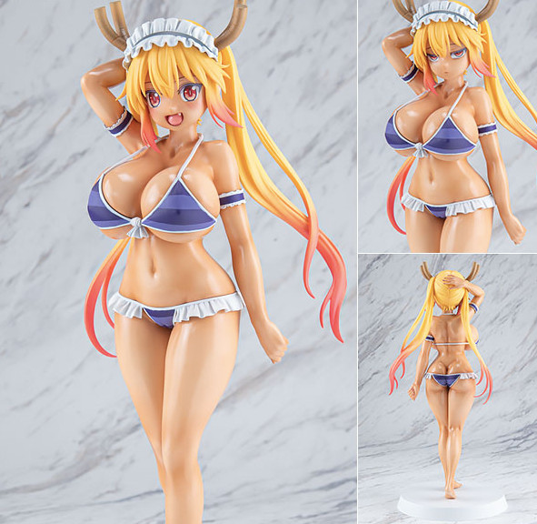 Q-six official Miss Kobayashis Dragon Maid Tohru Bikini Suntan 1/7 Figure japan
