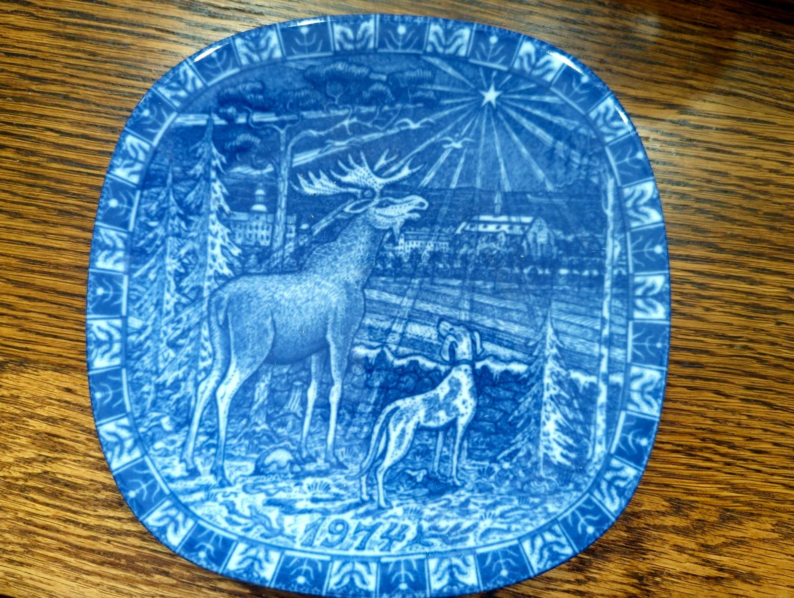 Christmas Plate Julen Rorstrand Sweden Collection 1974  Limited Edition