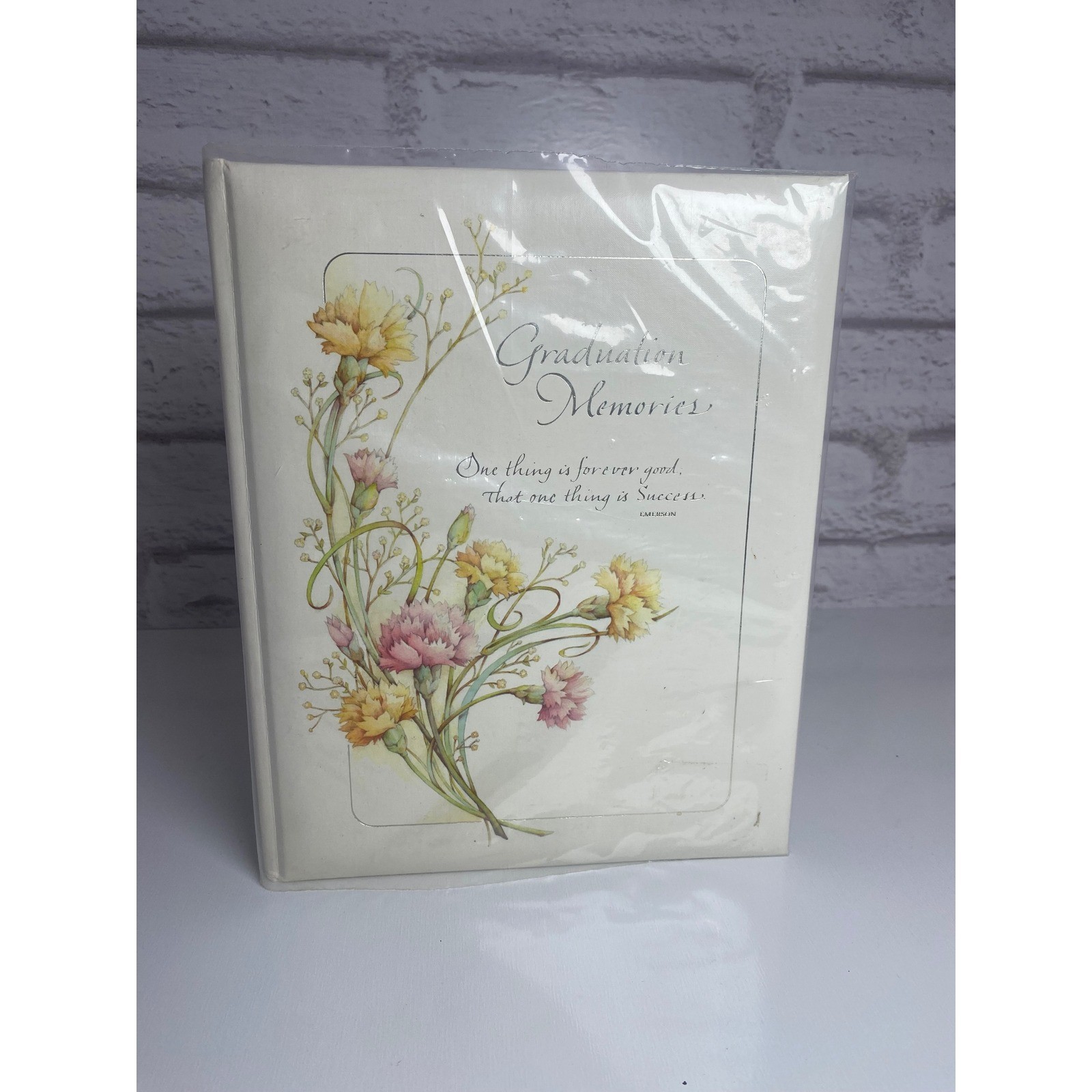 Vintage Hallmark Graduation Memories Book Floral Keepsake Journal Unused