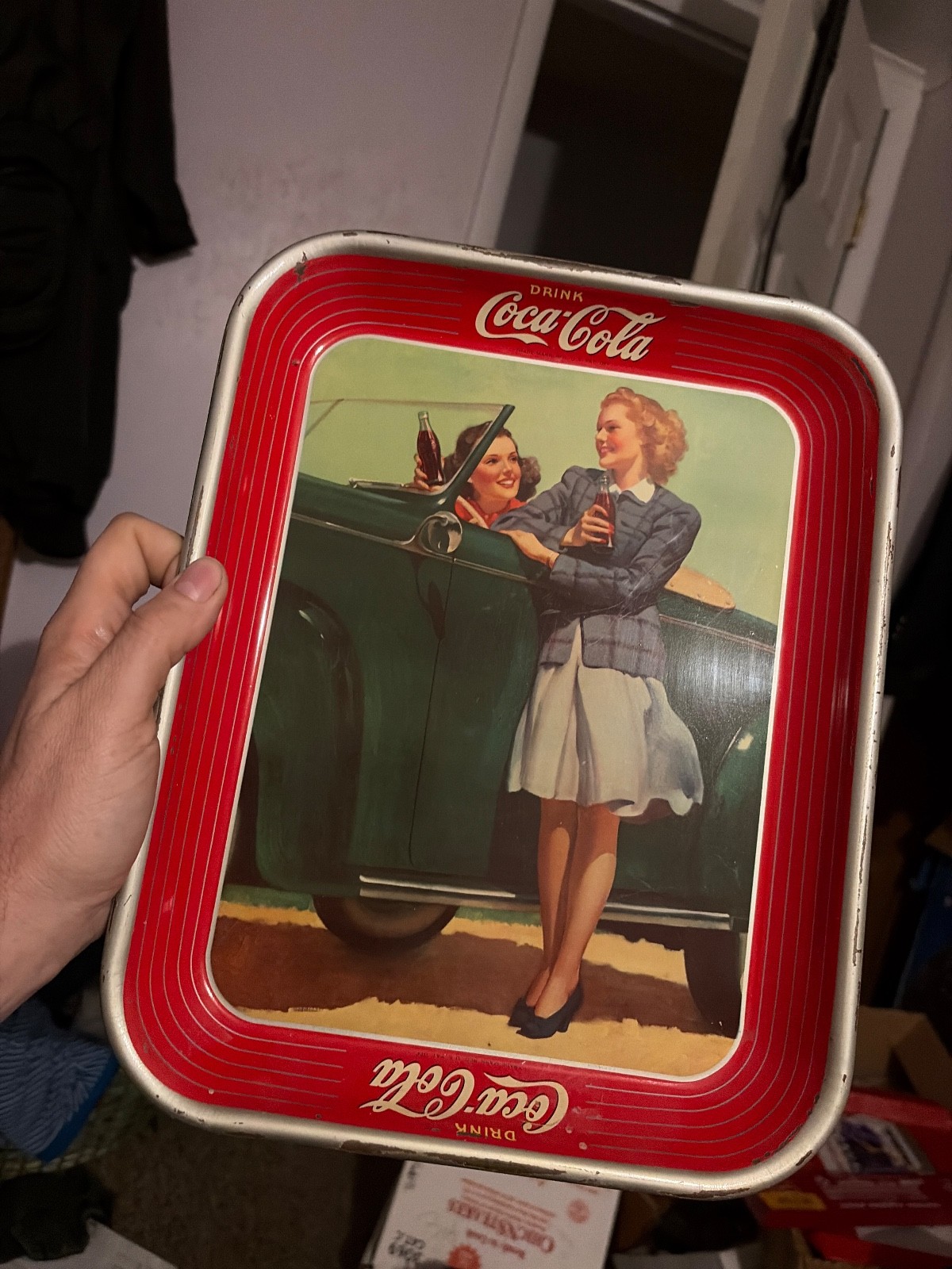 1942 coca cola tray ex con