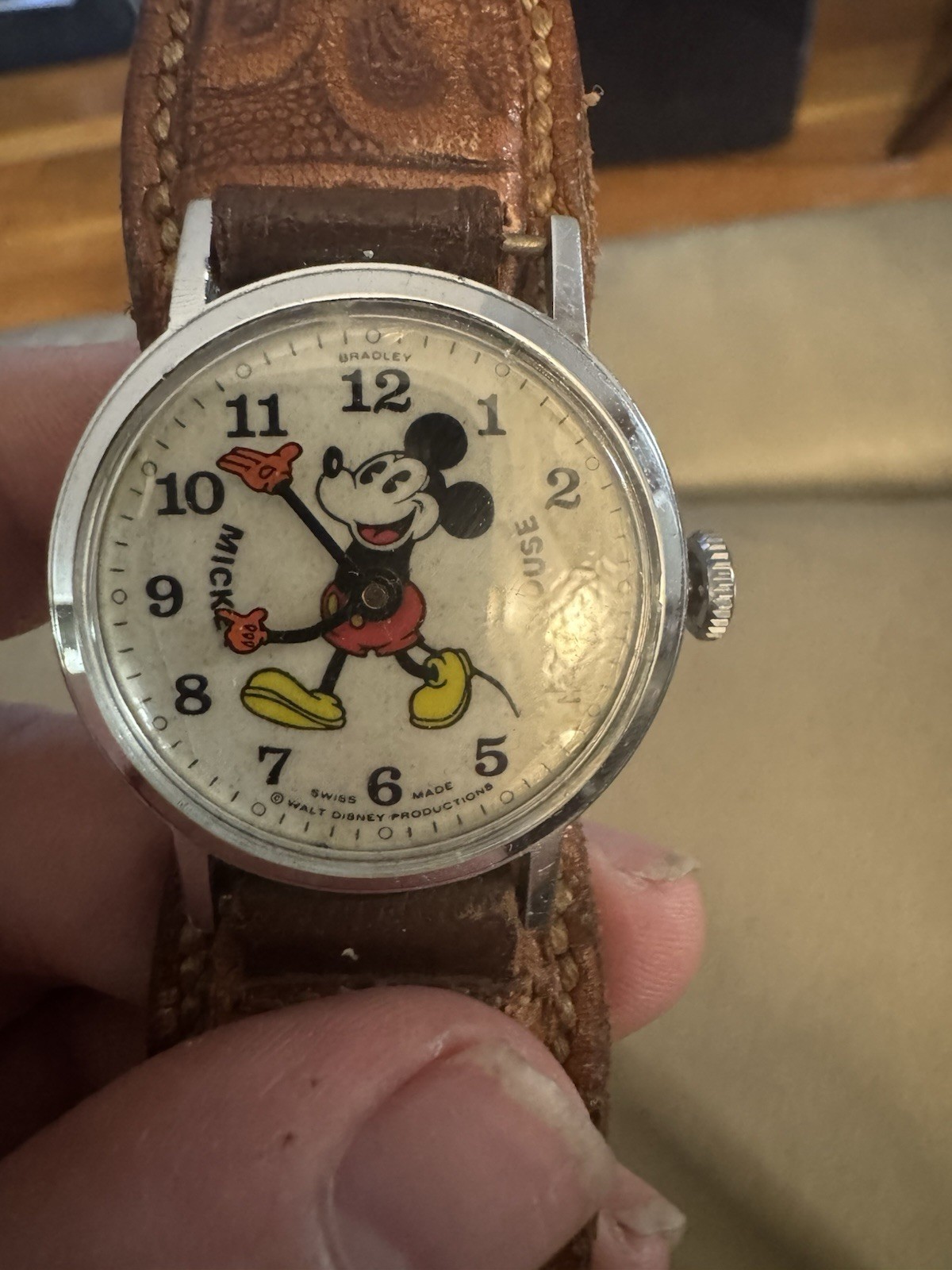 Vintage Bradley Mickey Mouse Fat Boy Watch Running. Dan Brown.  Robert Langdon