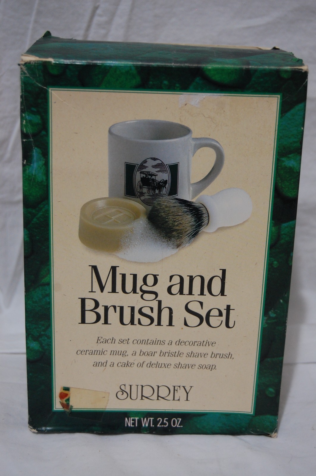 Vintage Surrey Mug & Brush Set in the Box - Horse & Buggy