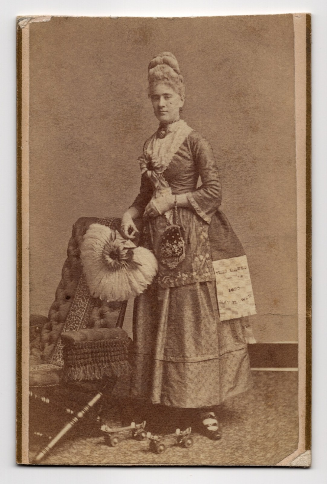 1882 Worcester MA Historical Dress Party CDV Photo Mayflower