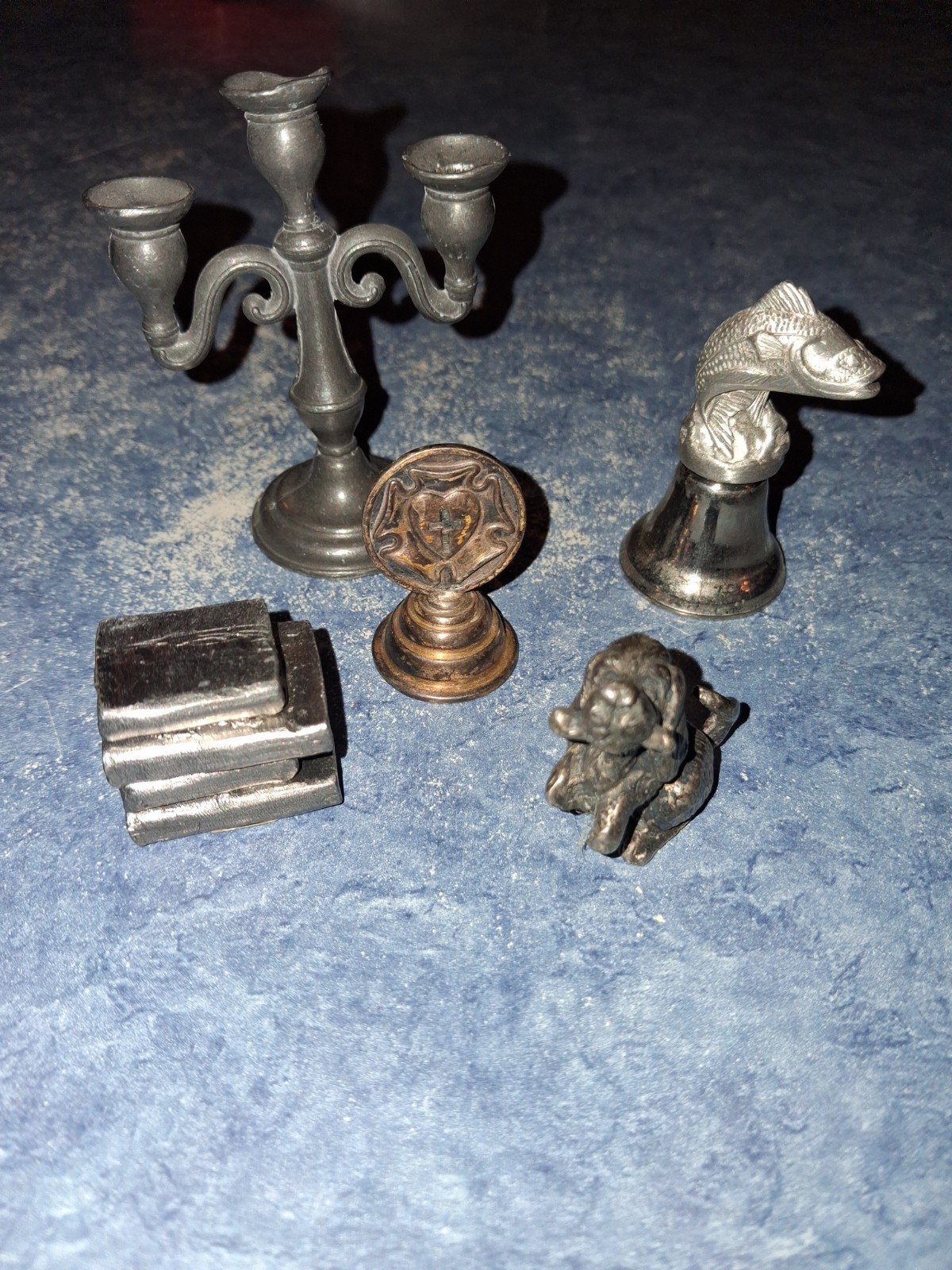 Vintage Pewter Lot 5 Items