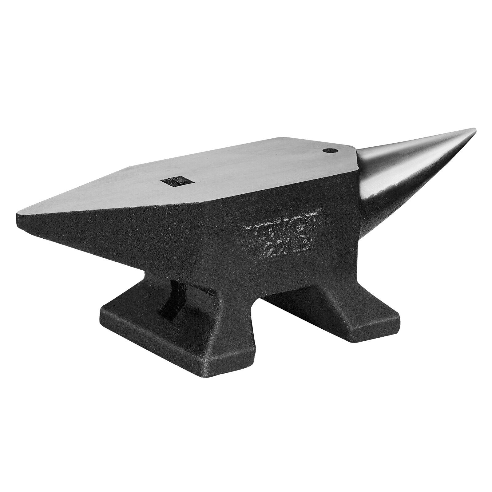 VEVOR Single Horn Anvil Cast Steel Anvil 22 lbs Blacksmith Forging Metalwork