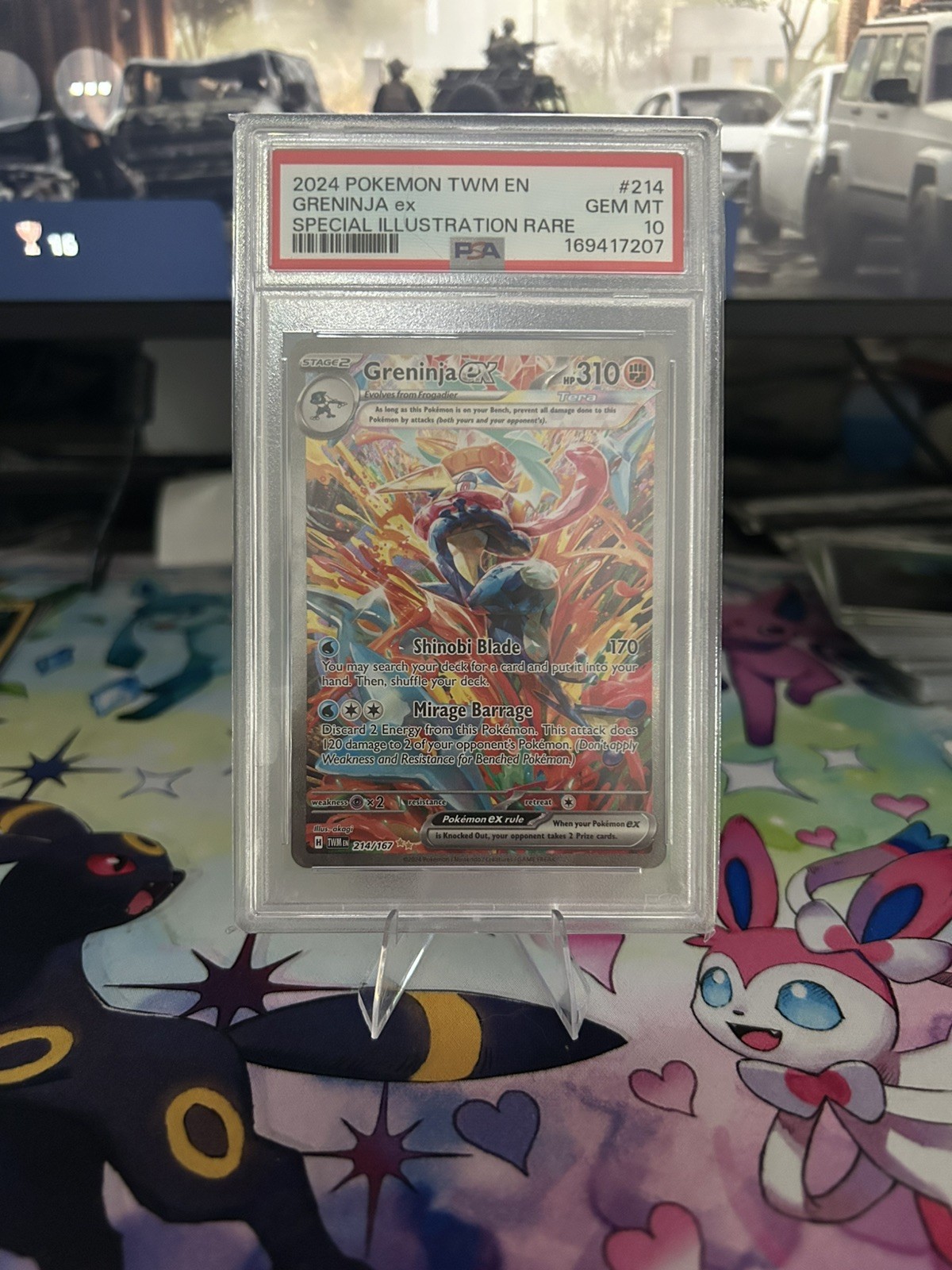 Greninja Ex 214/167 Sv06: Twilight Masquerade Holo PSA Gem Mint 10 Greninja Ex 214/167 Sv06: Twilight Masquerade Holo PSA Gem Mint 10
