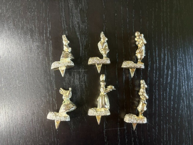 RARE 1998 Royal Doulton silver-plated bunnykins Birthday cakecandle holders