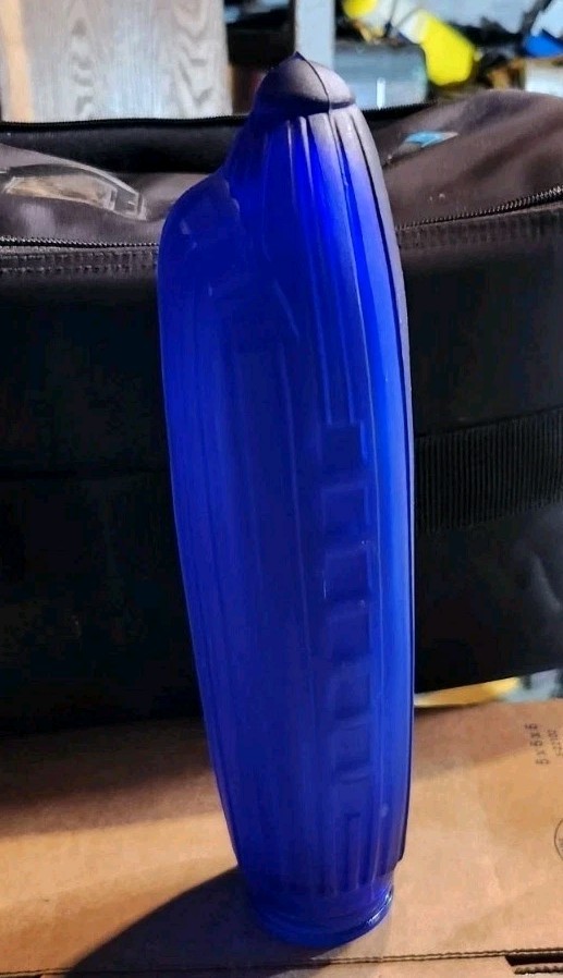 Vintage Frankart Style Replacement Shade Sarsaparilla Cobalt Blue
