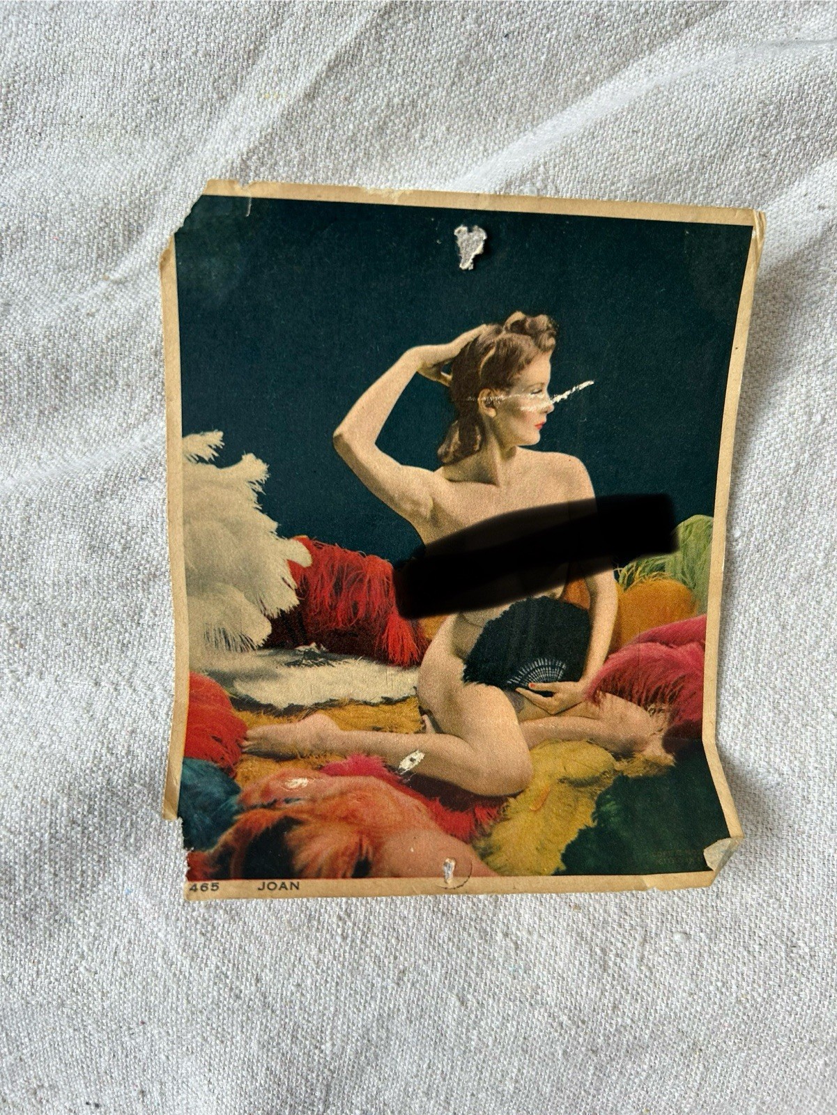 WWII Pinup Girl Print From A Pilot’s Footlocker