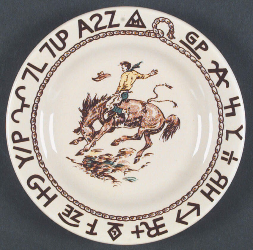 True West Westward Ho Salad Dessert Plate 1717484