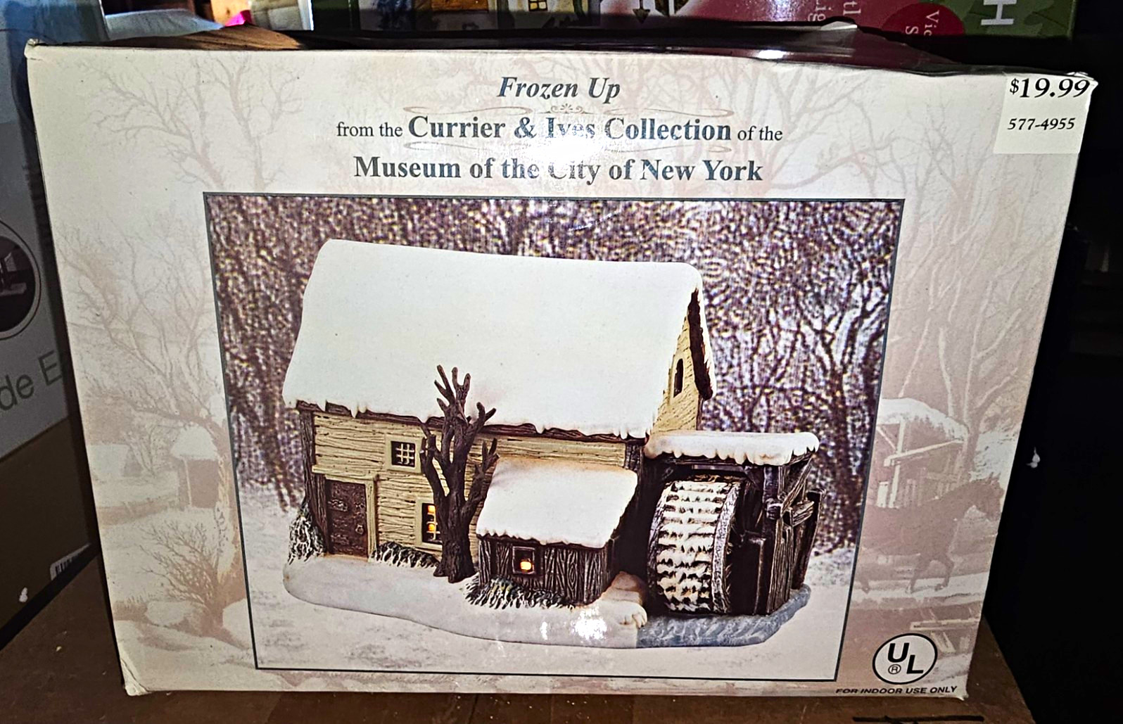 Brand New 2pc Bundle Currier & Ives Ceramic House Christmas Village MCNY, Boxed