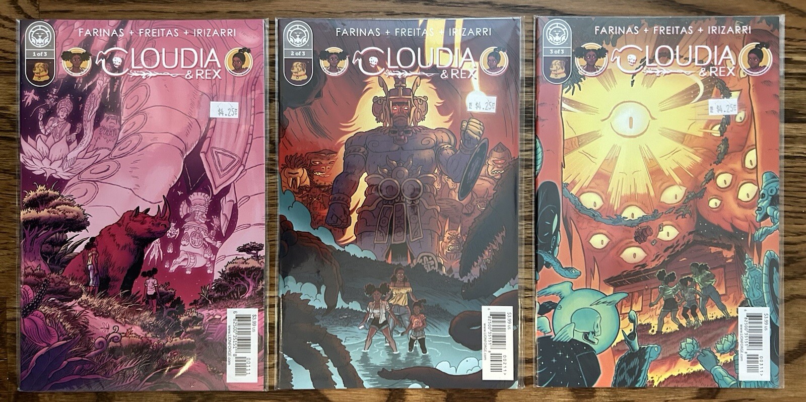 Cloudia and Rex #1 2 3 Complete Series Set Lion Forge 2017 Ulises Farinas NM