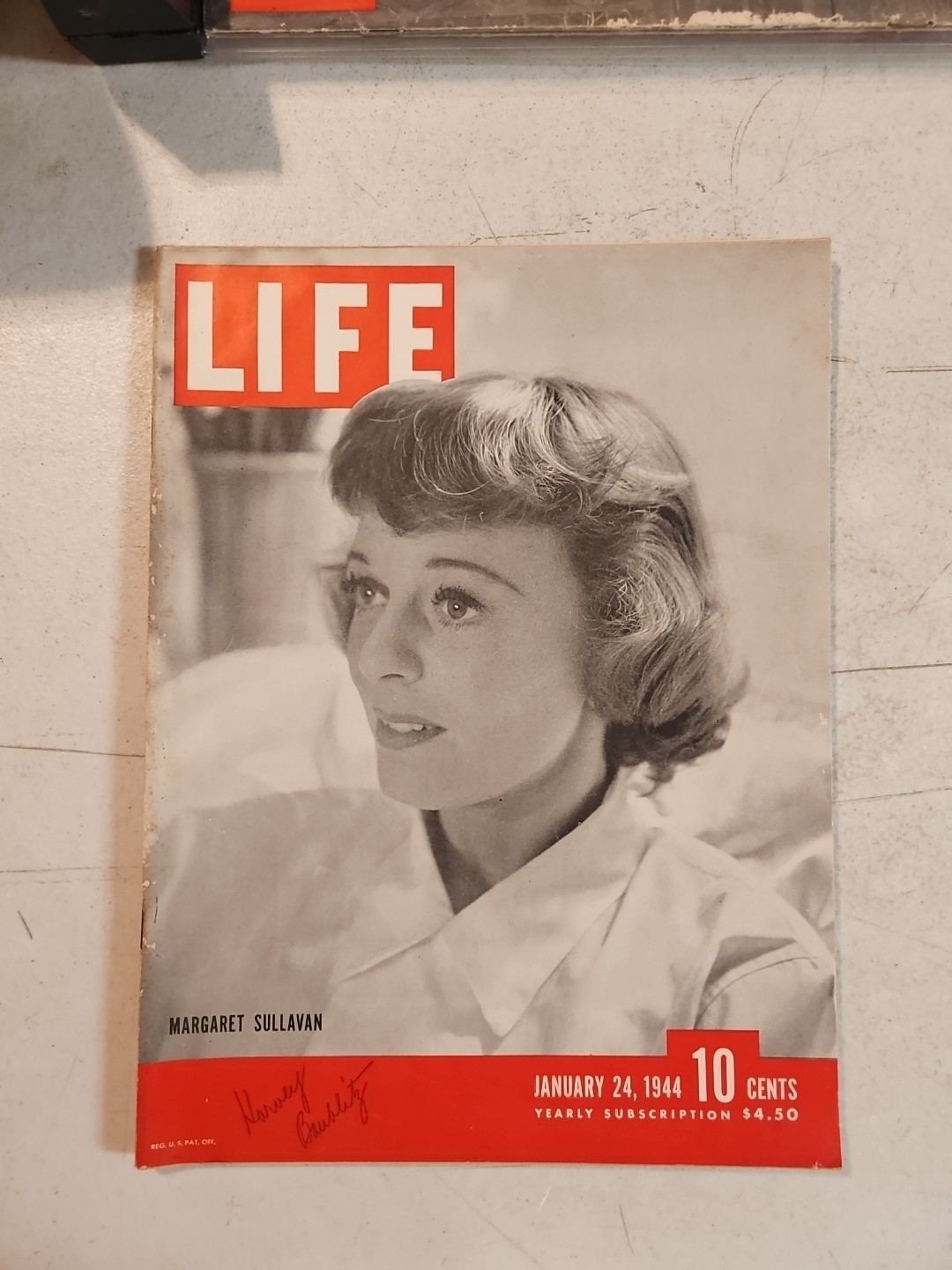 LIFE MAGAZINE. January 24, 1944. WWII ERA Margaret Sullavan