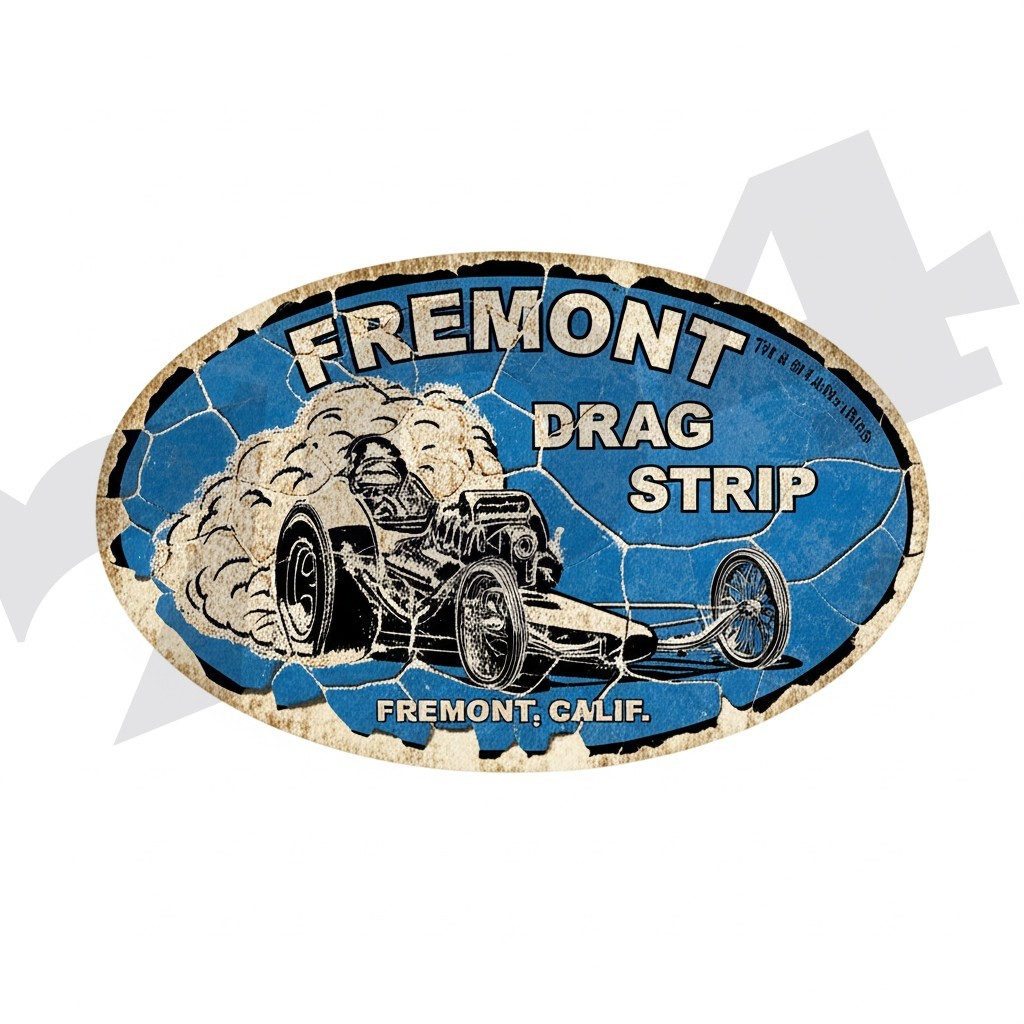 Fremont Drag Strip Vintage Style DECAL, Vinyl STICKER, racing, hot rod, rat rod Fremont Drag Strip Vintage Style DECAL, Vinyl STICKER, racing, hot rod, rat rod