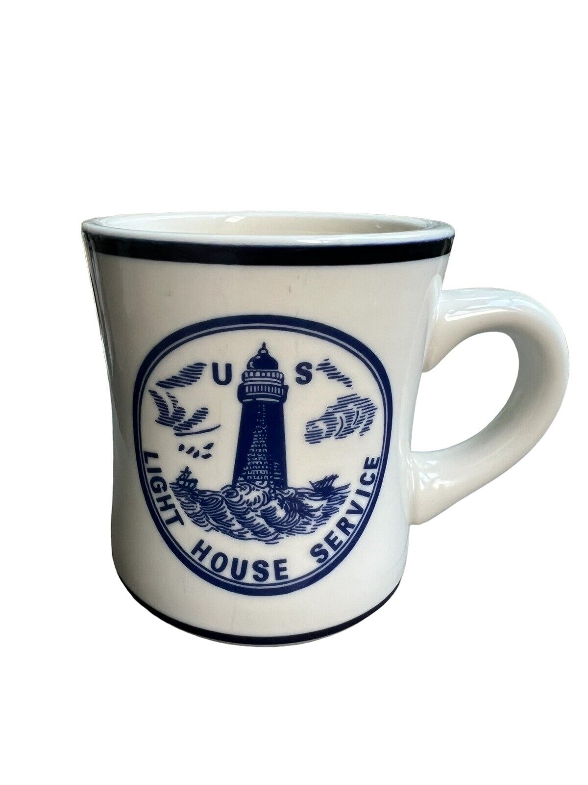 US Lighthouse Service Charleston SC Light Diner Style Coffee Mug D&D
