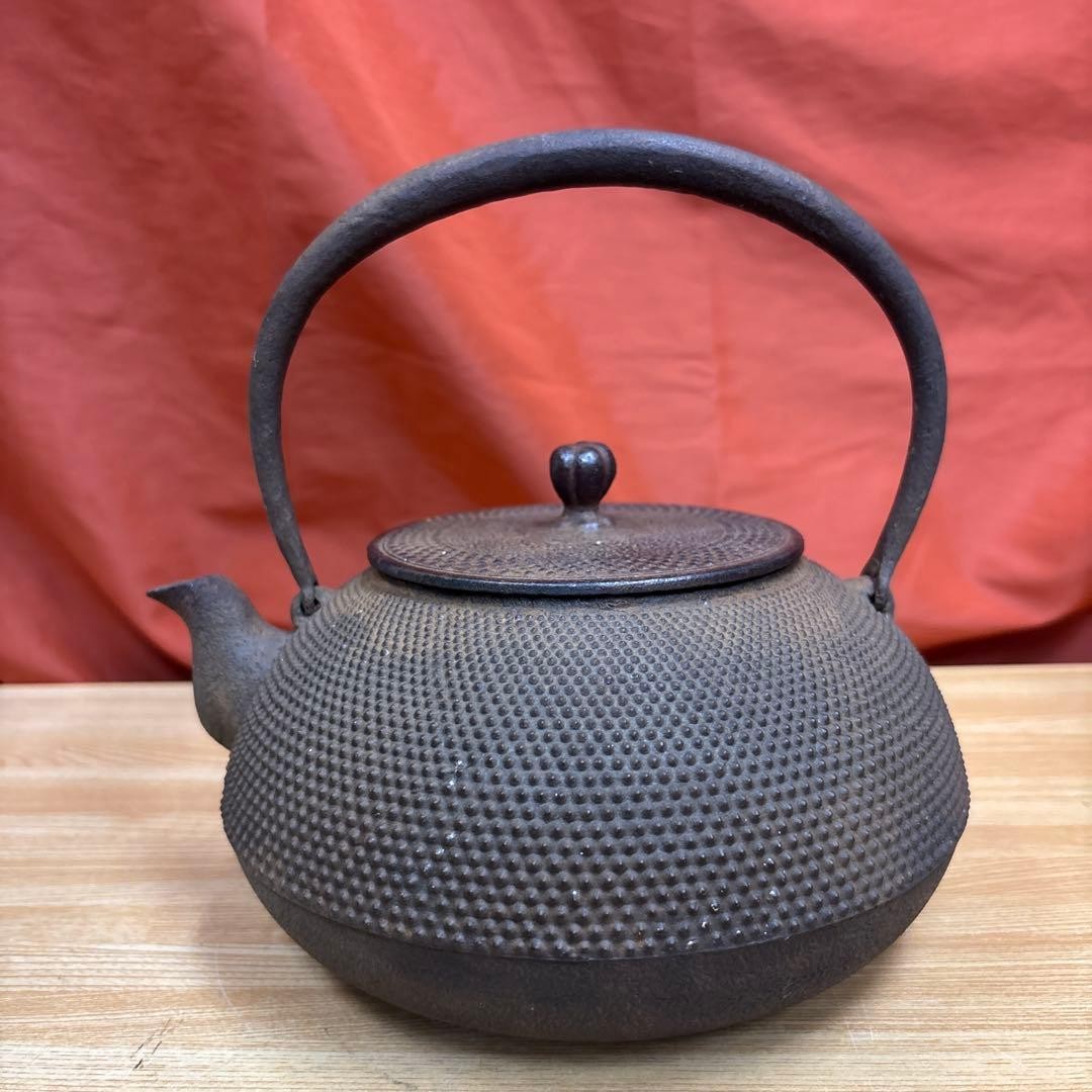 Nanbu Suzuki Morihisa Arare Tetsubin Tea Ceremony Iron Kettle Vintage Nanbu Suzuki Morihisa Arare Tetsubin Tea Ceremony Iron Kettle Vintage
