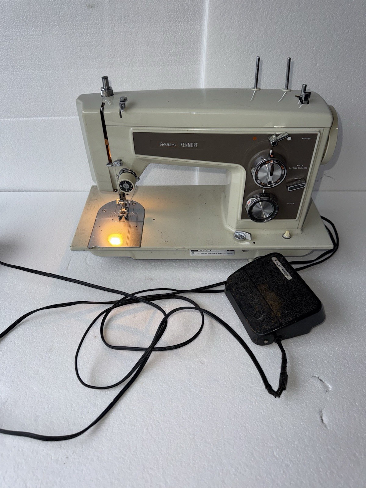 Sears Kenmore Sewing Machine Model 158.14301 Foot Pedal AS-IS Vintage