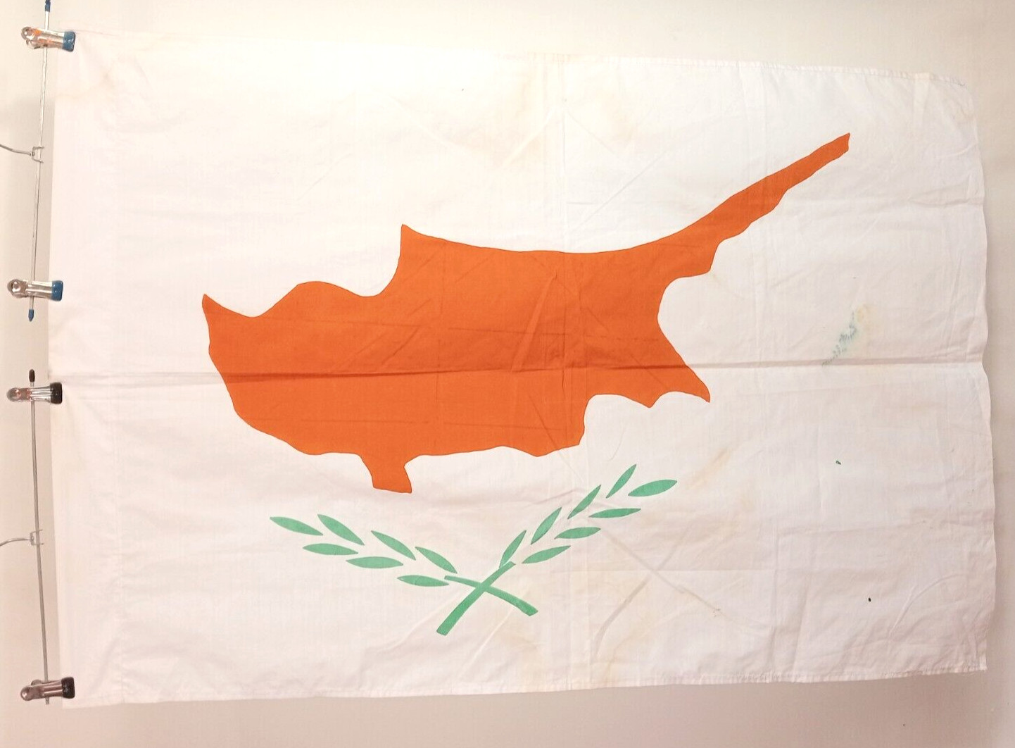 CYPRUS EUROPEAN Vintage National Commonwealth Country Cloth Flag Collectible