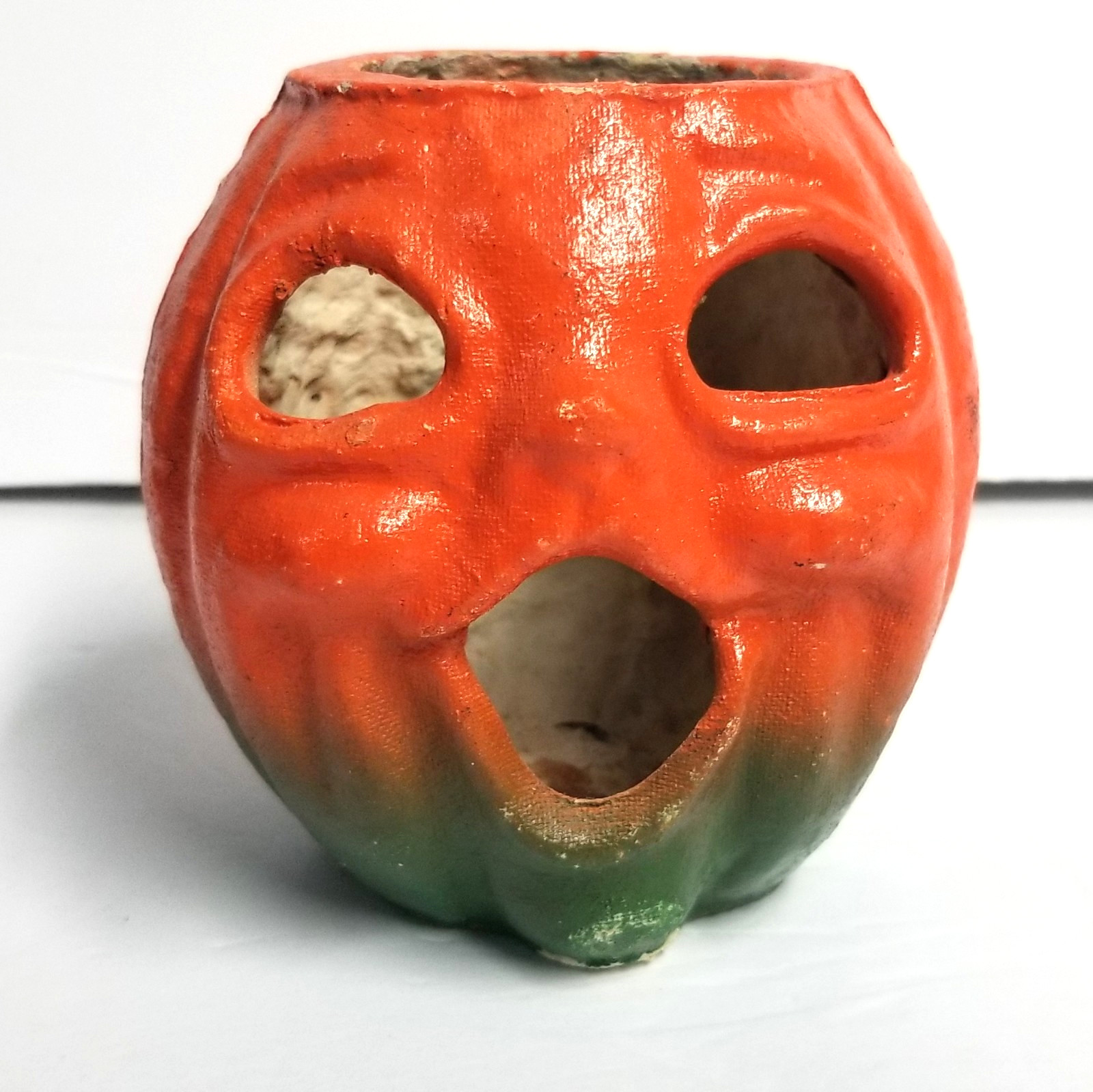 Vintage Halloween Paper Mache Pulp Choir Boy JOL Jackolantern Pumpkin Lantern