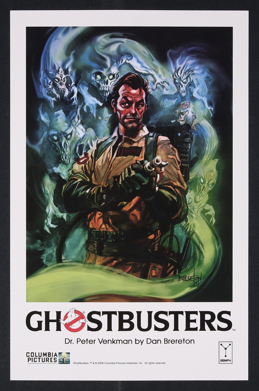 Ghostbusters Dr. Peter Venkman Print by Dan Brereton