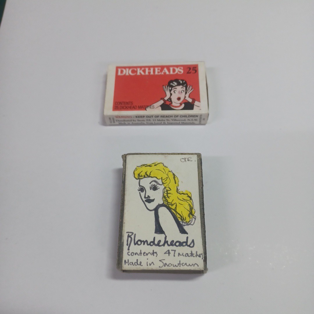 Dickheads & Blondeheads Safety Matches Dickheads & Blondeheads Safety Matches