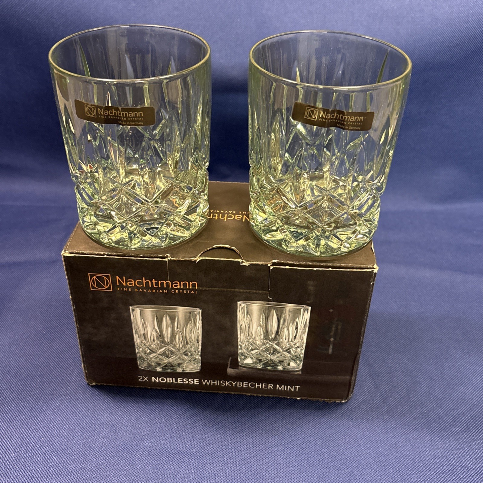 Nachtmann Noblesse NEW Pair of Mint Tumblers Double Old Fashioned’s 4