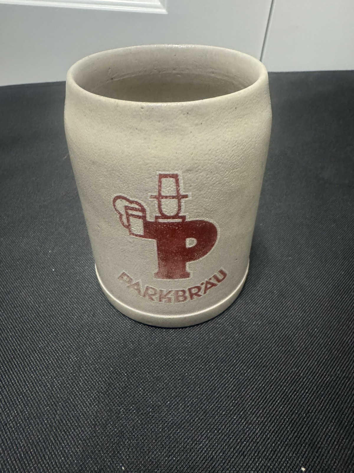 PARKBRAU 0.5 Liter Vintage Stoneware Beer Stein Mug Ale Lager Bier