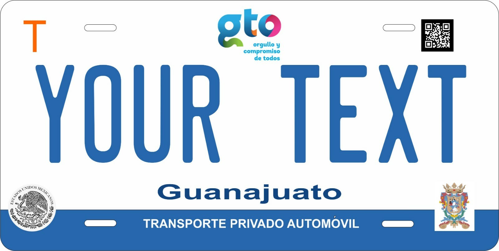 Guanajuato 2017 Mexico License Plate Personalized Car Auto Bike Motorcycle Tag Guanajuato 2017 Mexico License Plate Personalized Car Auto Bike Motorcycle Tag