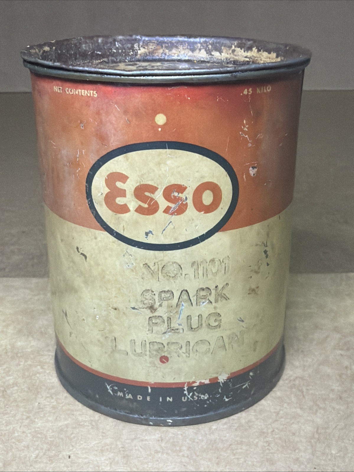 VTG ESSO Spark Plug Lubricant No.1101 One Pound USA RARE HTF WOW