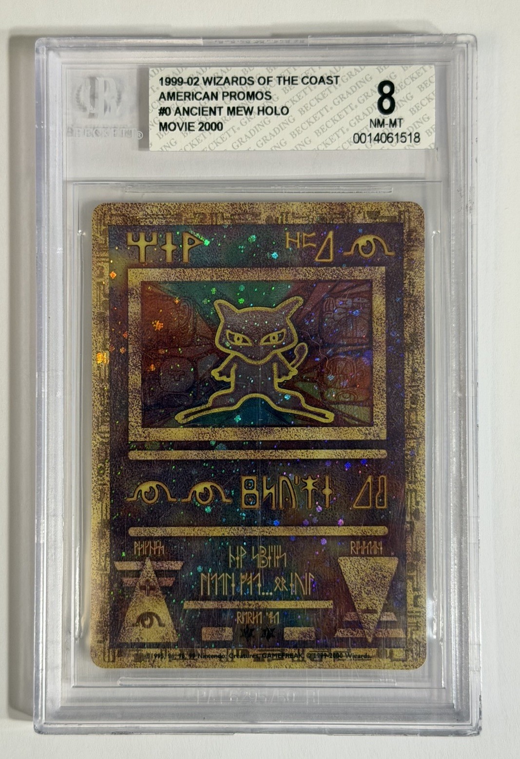 2000 POKEMON MOVIE WOTC PROMO ANCIENT MEW - BGS 8