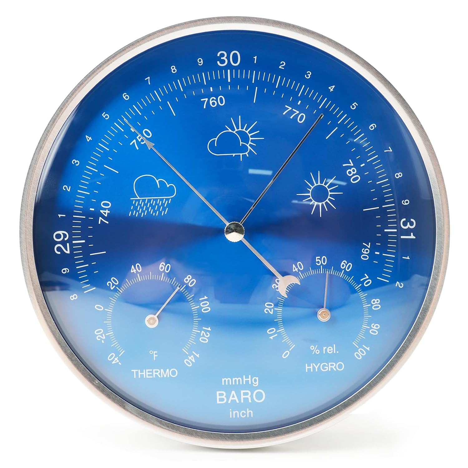 3-In-1 All-Season Wall Hanging Thermometer, Barometer, Hygrometer | Accurate 3-In-1 All-Season Wall Hanging Thermometer, Barometer, Hygrometer | Accurate