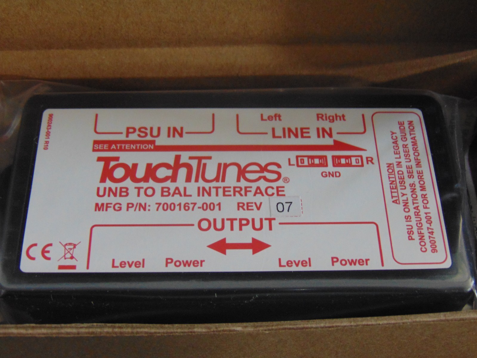 TouchTunes UNB To BAL Interface ID Box. New In The Box Touch Tunes TouchTunes UNB To BAL Interface ID Box. New In The Box Touch Tunes