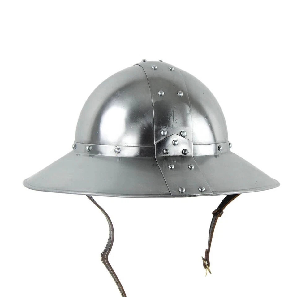Medieval Kettle Hat Helmet 13th Century Steel Armor Reenactment LARP SCA New