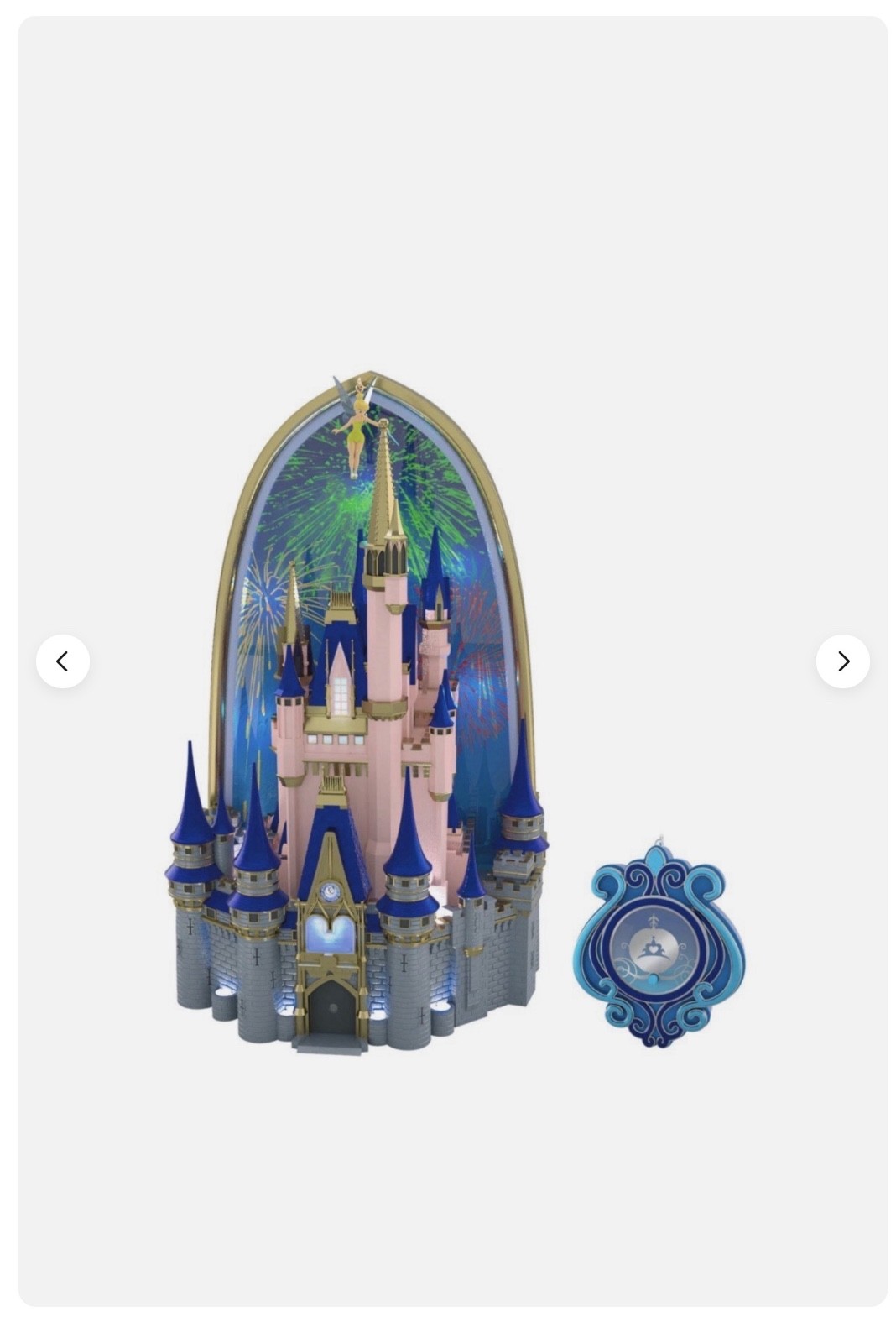 Hallmark 2026 Walt Disney World Cinderella Castle Tree Topper with Light & Sound Hallmark 2026 Walt Disney World Cinderella Castle Tree Topper with Light & Sound