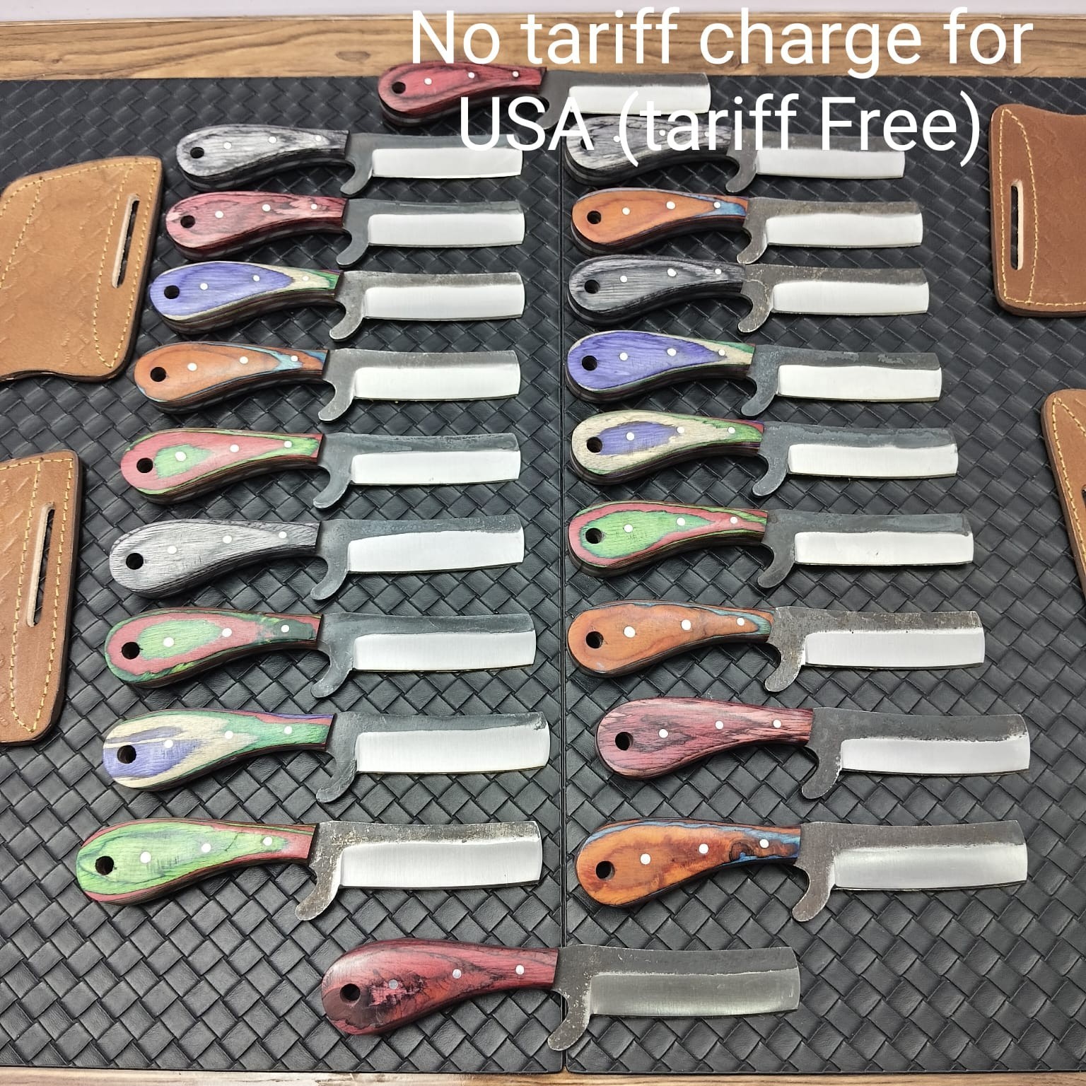 LOT OF 100 6 INCH HANDMADE CARBON STEEL BULL CUTTER KNIFE From USA Duty Paid
