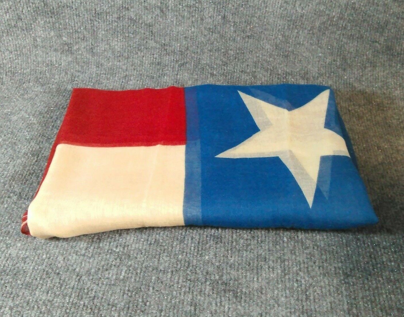 Texas Flag Scarf Shawl Wrap Womens Lone Star State Red Off White Blue 24 x 68 in