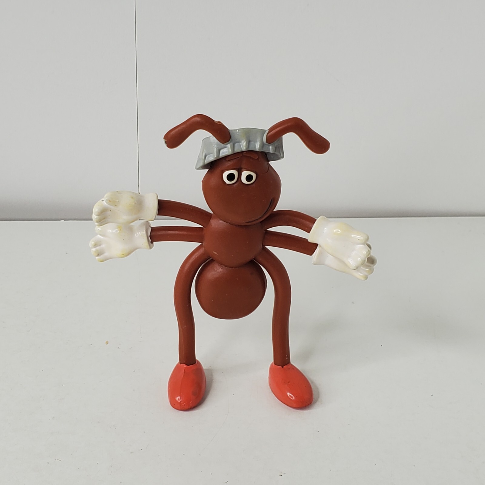 VTG 1980\'s Heinz ANT Bendy Action Figure Toy Ketchup Advertising Promo Picnic