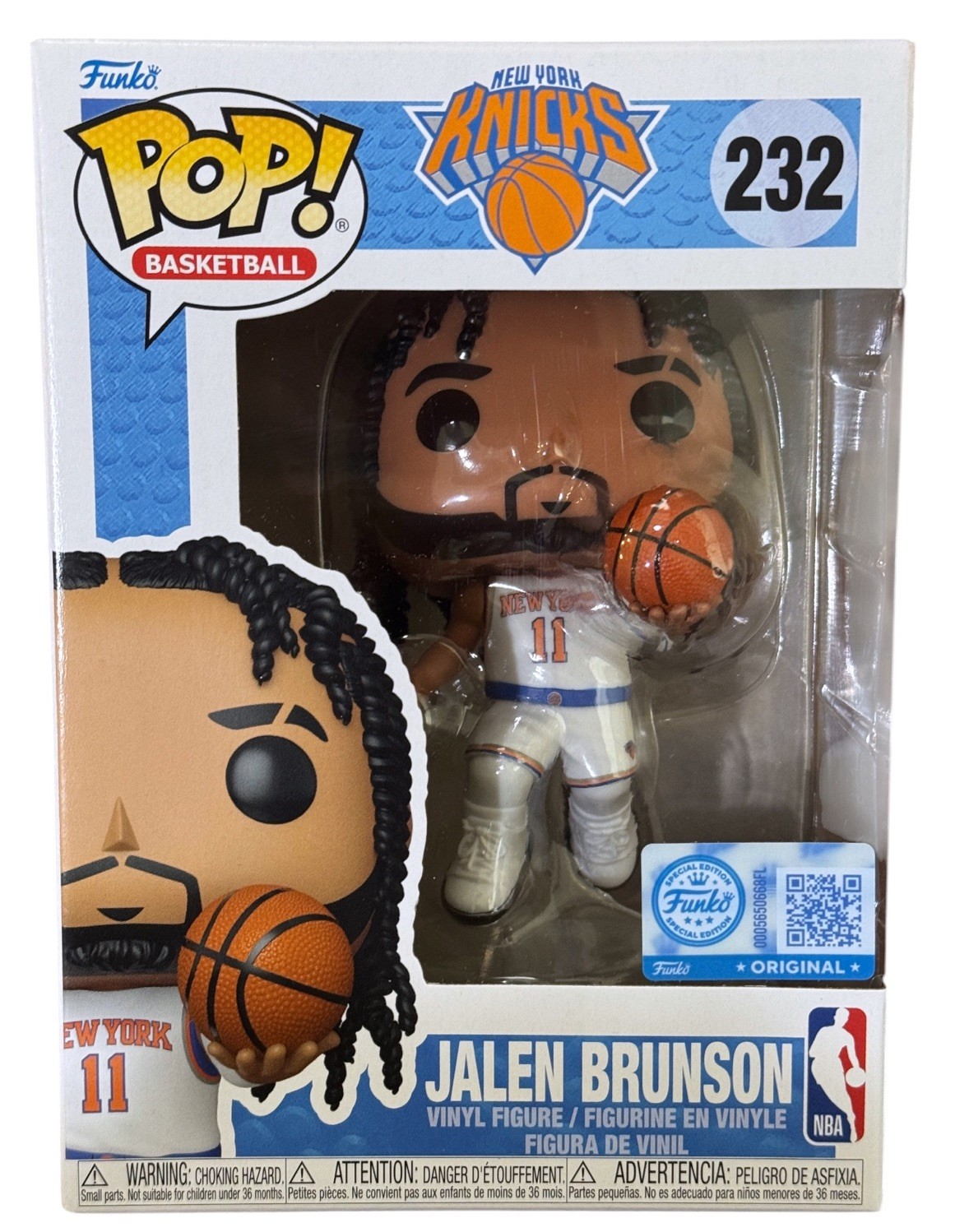 Jalen Brunson (New York Knicks) NBA Funko Pop Exclusive #232 +Protector In Hand