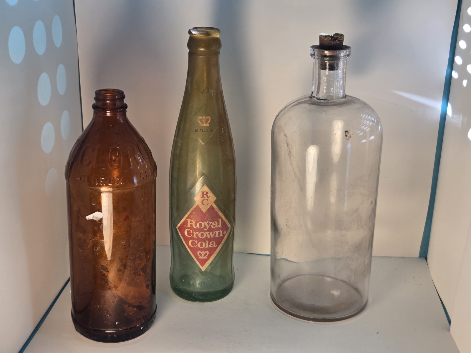 Vintage Glass Bottle LOT Mixed 