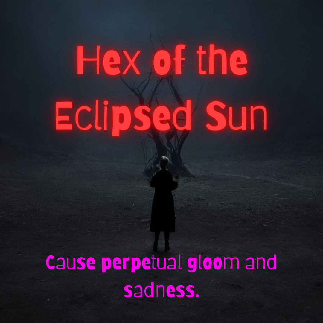 Hex of the Eclipsed Sun - Powerful Black Magic Hex for Perpetual Gloom