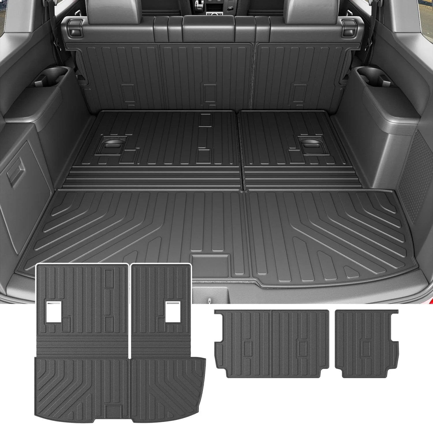 powoq Cargo Mat Compatible with 2009-2015 Honda Pilot Trunk Mat Cargo Liner TPE
