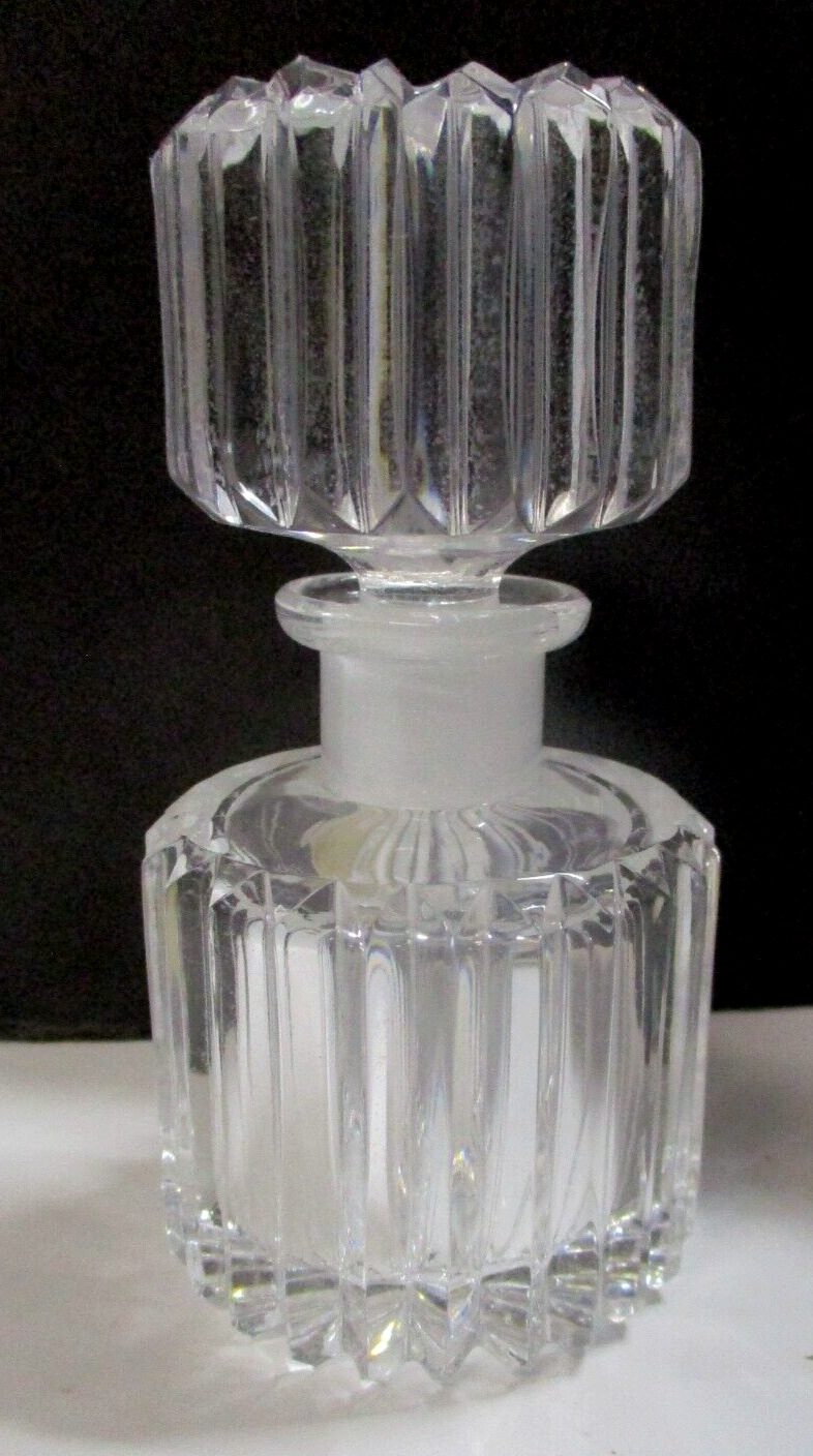 Cristallerie Oberursel Lead Cut Crystal Perfume Bottle Germany
