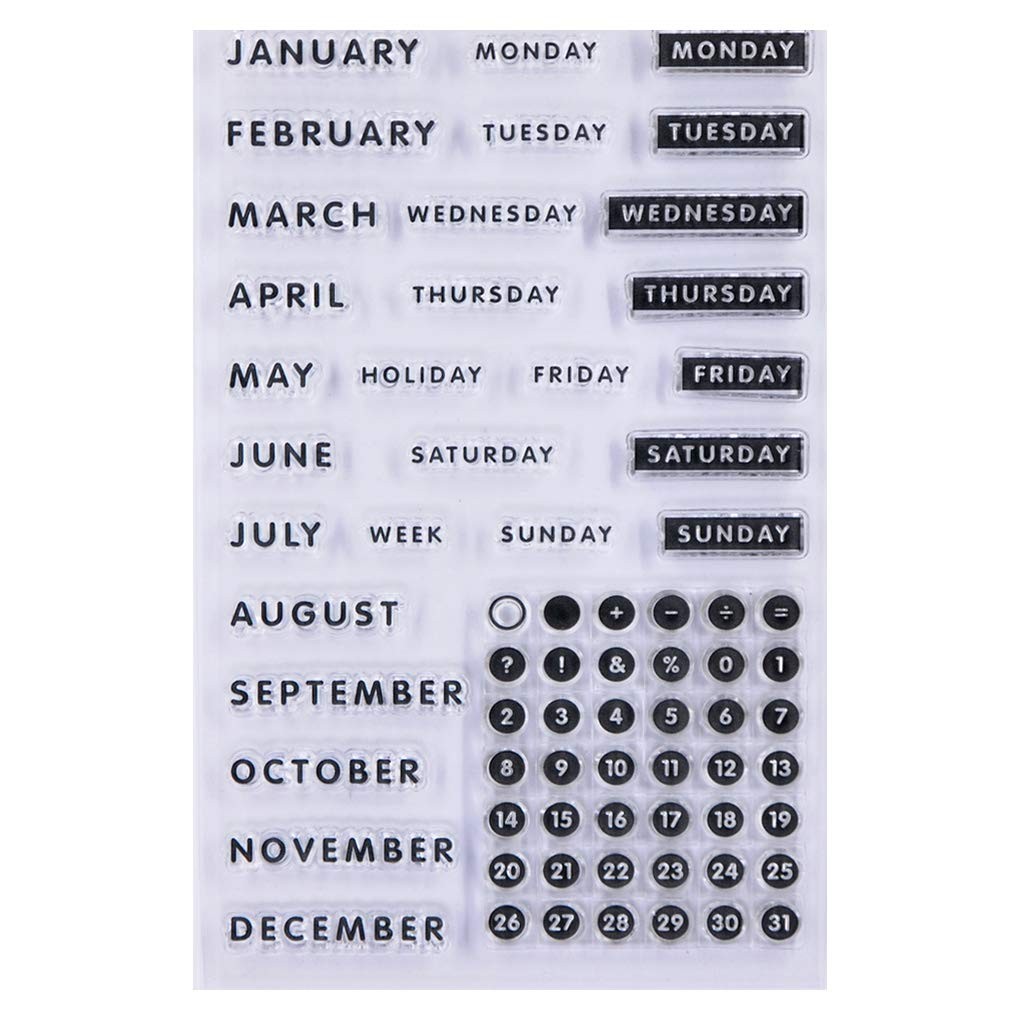 KWELLAM Words Calendar Week Month January December 9.5 x 15 centimeters KWELLAM Words Calendar Week Month January December 9.5 x 15 centimeters