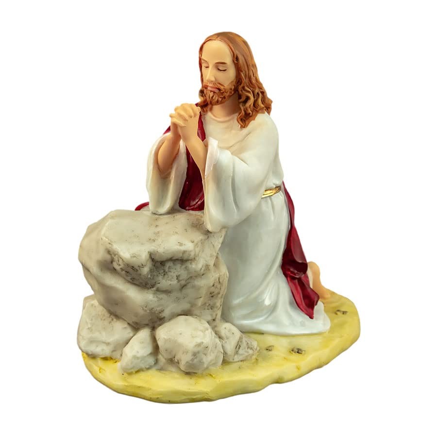 Positive Image Jesus Praying in Gethsemane, Collectible Figurine, 6.25\