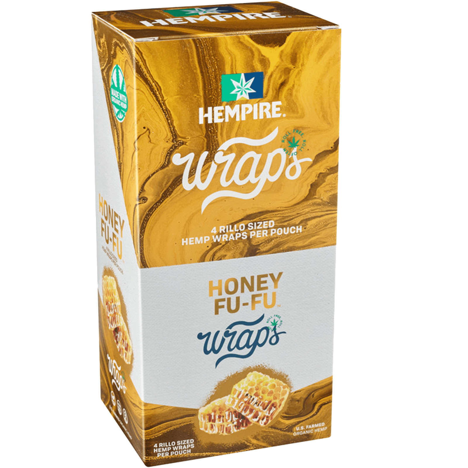 Hempire Honey Fu-Fu Herbal Rolls By Swisher (Full Box of 15 Pouches 4 Per Pouch)